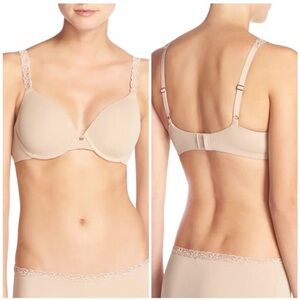 Natori Pure Luxe Underwire T Shirt Bra Sz 36 B